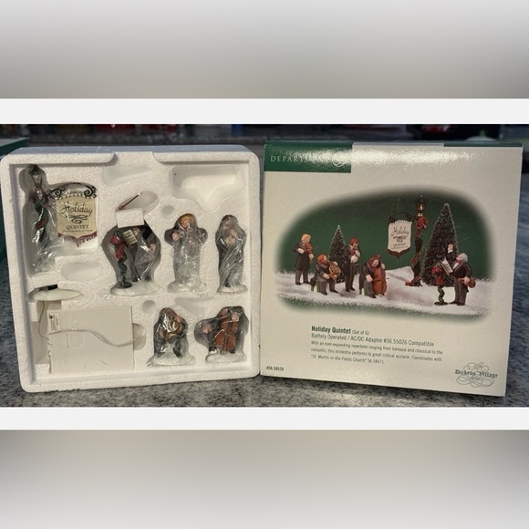 🎄Department 56 Dickens Village holiday quintet ￼ - Picture 2 of 4